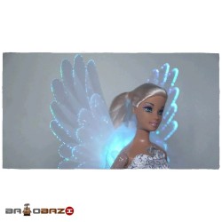 عروسک باربی دفا آنجل چراغدار آیتم 8219