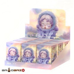 عروسک اسکول پاندا بنفش سایز بزرگ POPMART اورجینال