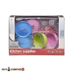 اسباب بازی ست قابلمه استیل رنگی آیتم 988-41